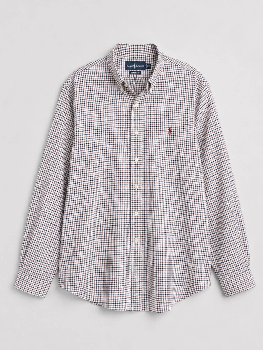 Vintage Ralph Lauren Classic Fit Mens Button Up Shirt XL Check Preppy Career